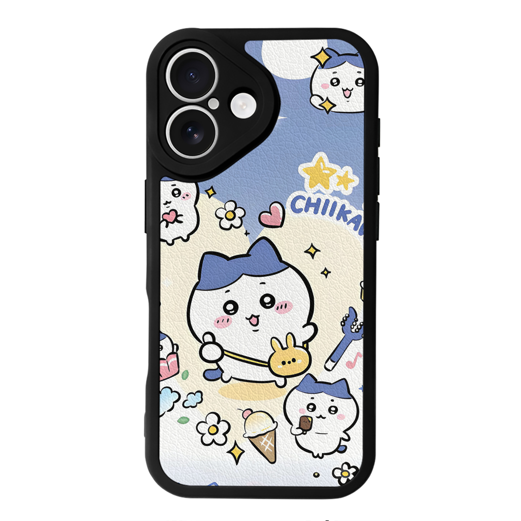 （画像用） ちいかわ Chii-kawa 【iPhone 16シリーズ対応】シリコンスマホケース（レザー調） 材質：シリコン